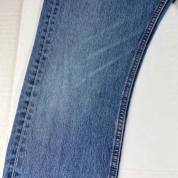 Levi's Jeans Men 36x32* 505 Regular Straight Blue Faded Whisker Denim Tag 36x34 - Picture 7 of 16